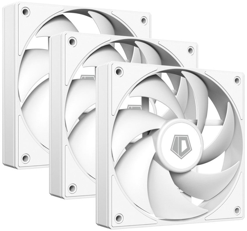 

Вентилятор для корпуса ID-Cooling AF-125-W TRIO 120x120x25mm, 500-2000rpm, 78.25CFM, 29.85dBA, 4-pin PWM (3-pack) BOX, AF-125-W TRIO