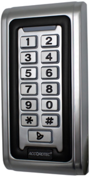 Изображение товара Панель AccordTec AT-CP200MF-W накладная кодонаборная с считывателем Mifare