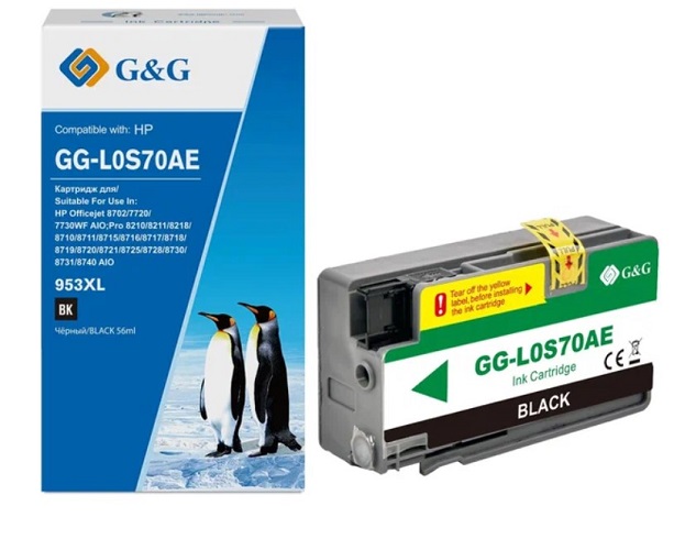 

Картридж G&G GG-L0S70AE черный (58мл) для HP OJ Pro 7740/8210/8218/8710/8715, GG-L0S70AE
