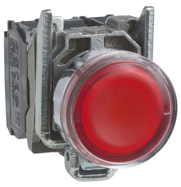 

Кнопка Schneider Electric XB4BW34B5 с возвратом красная с подсветкой 24В 1НО+1НЗ, XB4BW34B5