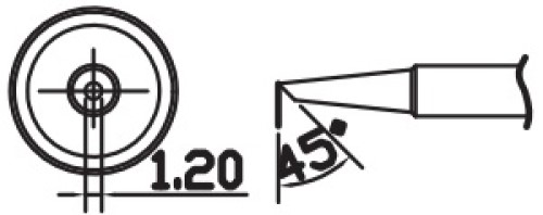 

Жало со встроенным нагревателем Atten T10-1.2C ACF030014, T10-1.2C