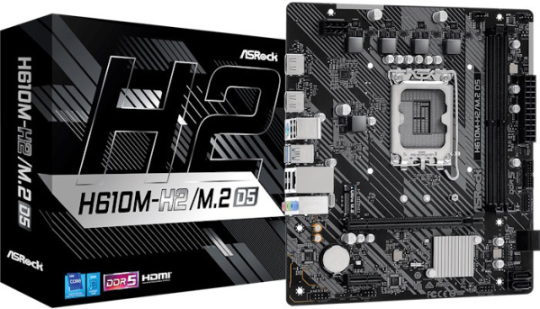 фото Материнская плата mATX ASRock H610M-H2/M.2 D5 в Перми