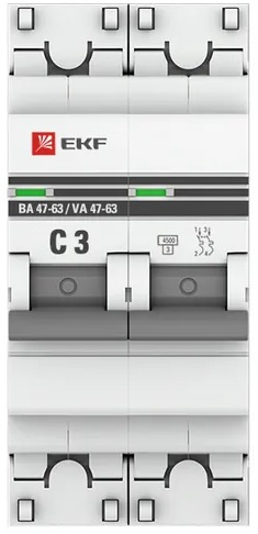 фото Автоматический выключатель  EKF mcb4763-2-03C-pro