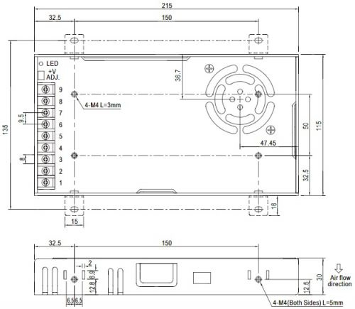 фото Преобразователь AC-DC сетевой Mean Well LRS-350-48 в Казани