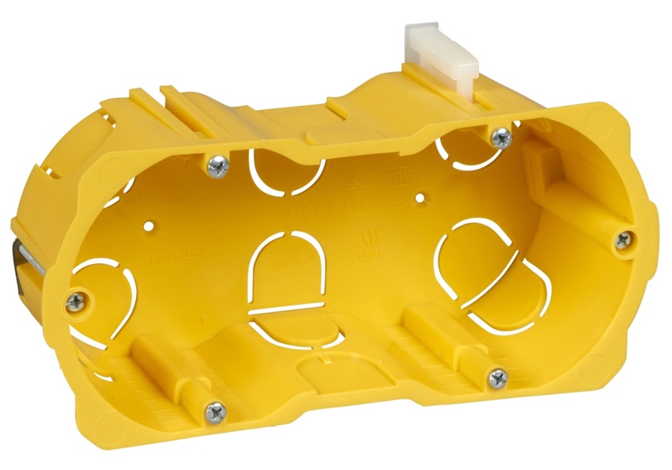 

Коробка установочная Systeme Electric KM-251 С/У для ГСК двойная, KM-251