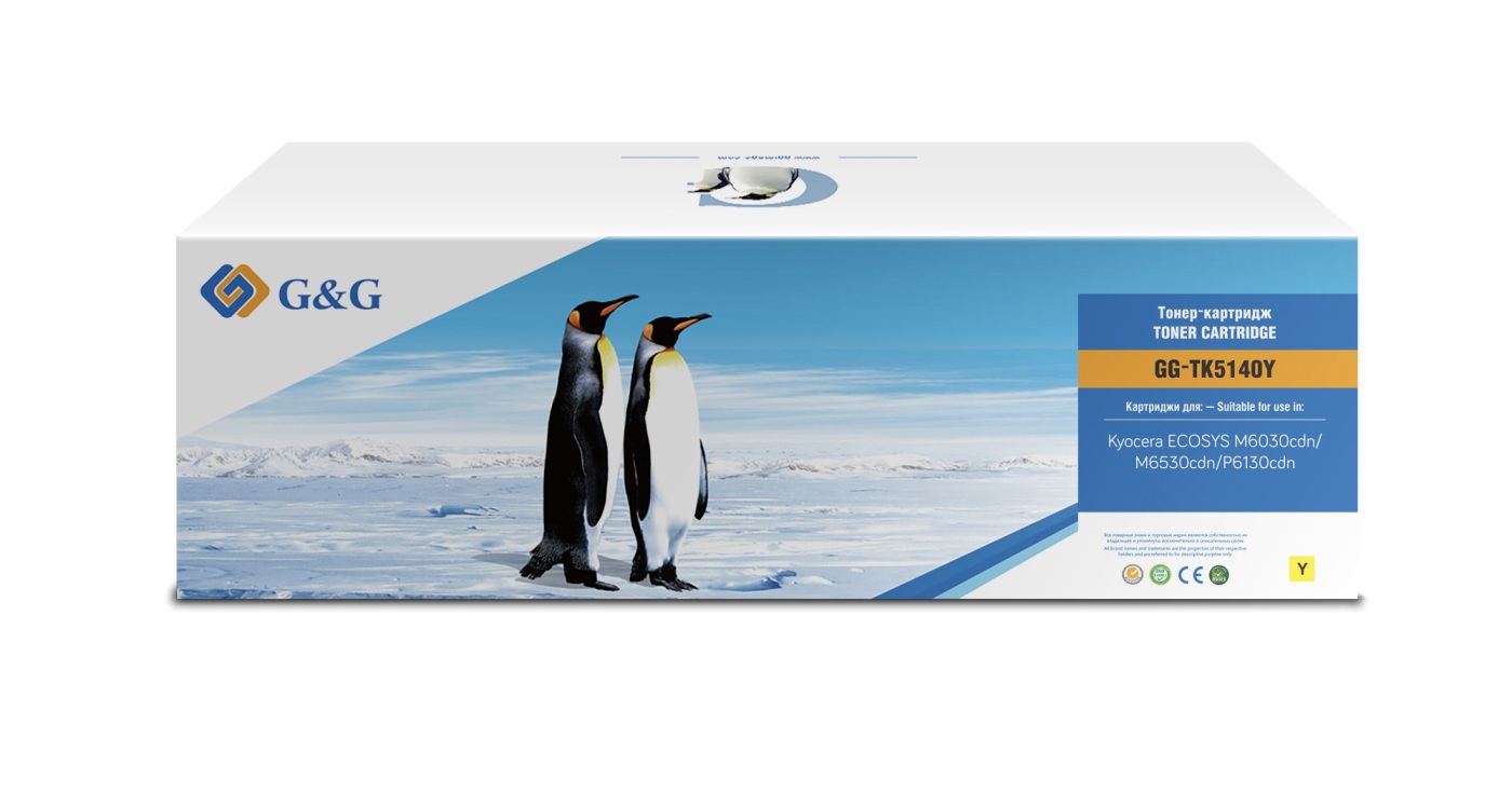 

Картридж G&G GG-TK5140Y лазерный желтый (5000стр.) для Kyocera Ecosys M6030cdn/M6530cdn/P6130cdn, GG-TK5140Y