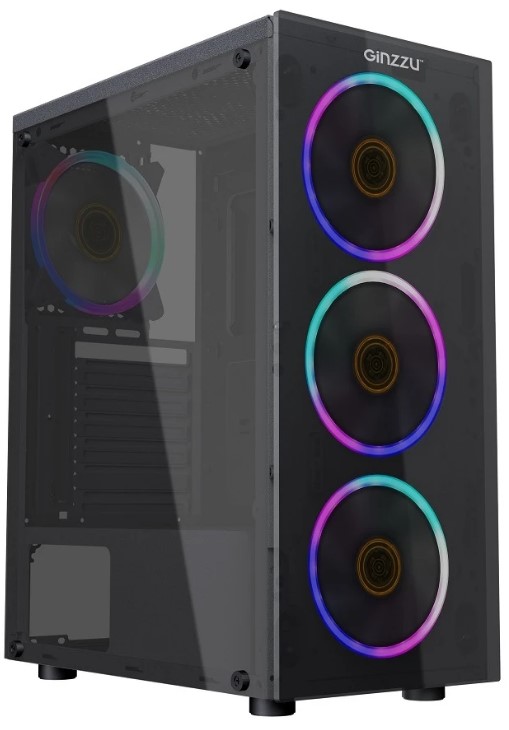 

Корпус ATX Ginzzu SL600 без БП, боковая панель из акрилового стекла, USB 3.0, SL600
