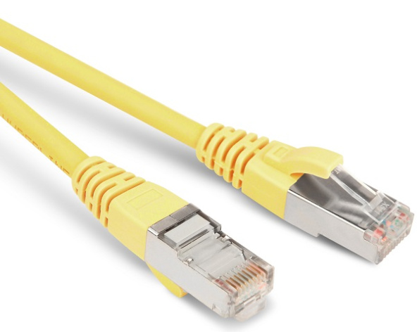 фото Кабель патч-корд F/UTP 5e кат. 1.5м Hyperline PC-LPM-STP-RJ45-RJ45-C5e-1.5M-LSZH-YL в Красноярске