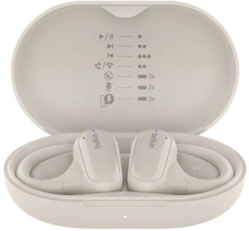 фото Наушники TWS Belkin AUC013ctSA, Bluetooth, Вкладыши, Песочный, [AUC013ctSA] в Казани