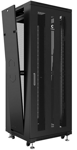 

Шкаф напольный 19", 47U Cabeus ND-05C-47U80/100-BK телекоммуникационный 800x1000x2277mm (ШхГхВ) передняя и задняя перфорированные двери, ручка с замко, ND-05C-47U80/100-BK