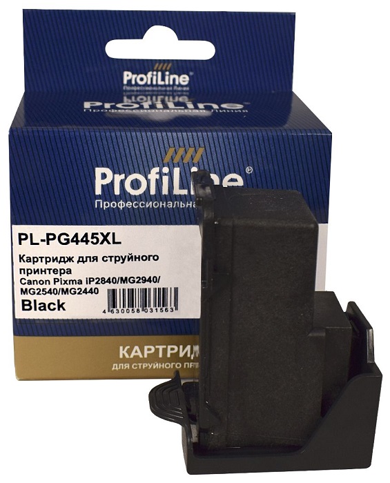 

Картридж ProfiLine PL_PG-445XL_BK струйный для принтеров Canon PIXMA-TS204/TS304/MX494/MG2400/MG2440/MG2500/MG2540/MG2545/IP2840/IP2845/MG2940/MG2945/, PL_PG-445XL_BK