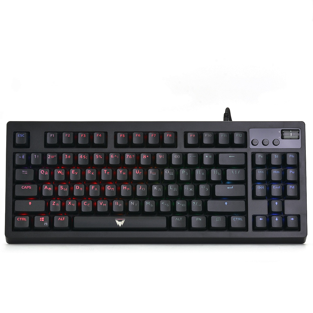 

Клавиатура Crown CMGK-900 CM000003332 90 клавиш, механический тип клавиш, форм-фактор TKL, RGB подсветка, CMGK-900