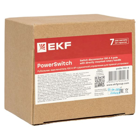 фото Рубильник-выключатель  EKF psds-100-4 в Челябинске
