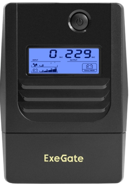 фото Источник бесперебойного питания  Exegate Smart LB-650.LCD.AVR.2SH (УЦЕНЕННЫЙ)