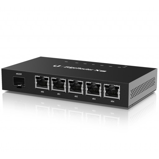 

Маршрутизатор Ubiquiti ER-X-SFP 5x100/1000, single Passive PoE, 1 порт SFP, ER-X-SFP