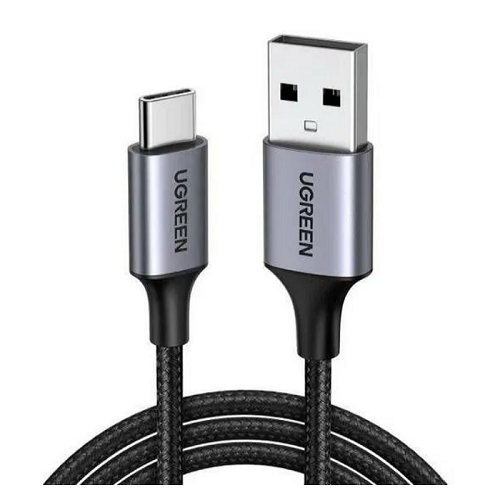 

Кабель UGREEN US288 60125_ USB-A 2.0 to USB-C Cable Nickel Plating Aluminum Braid, 0.5м, черный, US288
