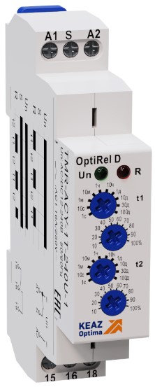 

Реле времени КЭАЗ 332030 TMR-ACY-1T-240U-1 циклическое 16А 1СО 12-230АС/DC, 332030