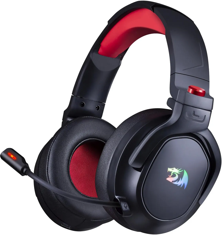 

Гарнитура беспроводная Redragon Nomen 71279 RGB, BT, черная/красная, Nomen