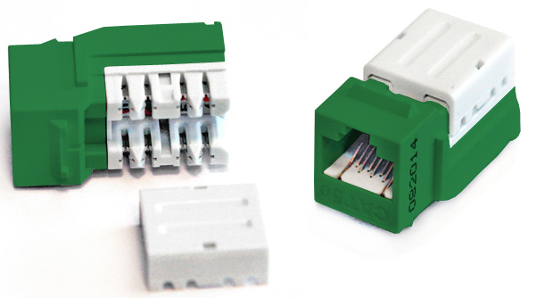 

Вставка Hyperline KJNE-8P8C-C5e-90-GN Keystone Jack RJ-45(8P8C), категория 5e, 110 IDC, заделка с помощью NE-TOOL, зеленая, KJNE-8P8C-C5e-90-GN
