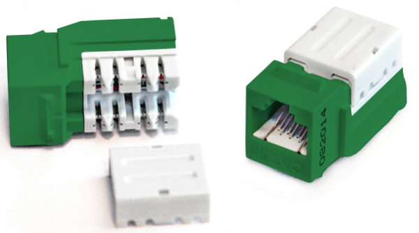 Изображение товара Вставка Hyperline KJNE-8P8C-C5e-90-GN