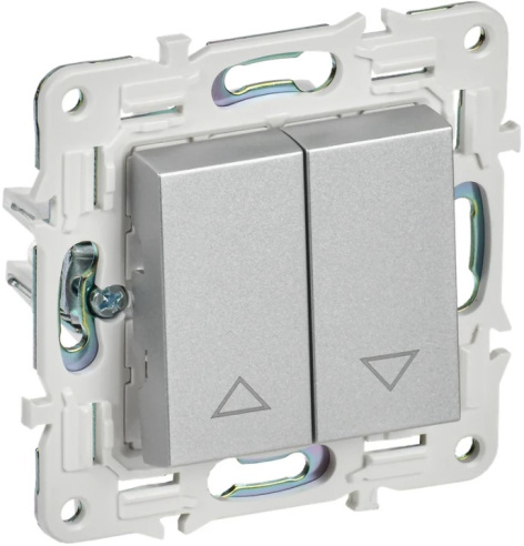 Изображение товара Двухклавишный выключатель для жалюзи IEK SK-V15-0-10-K23 стильный и надежный