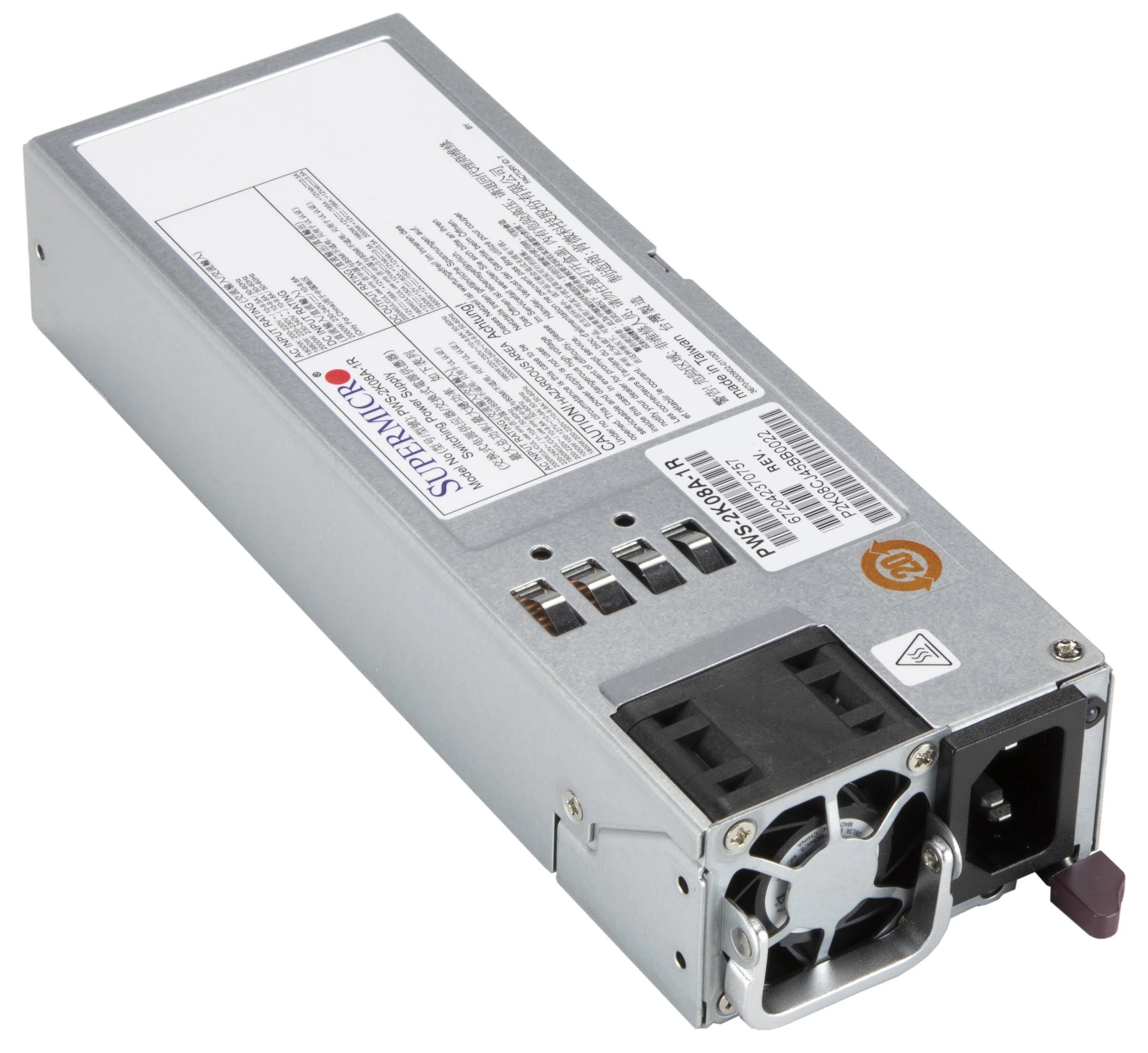 

Блок питания Supermicro PWS-2K08A-1R 1U 2000W Redundant Power Supply, PWS-2K08A-1R