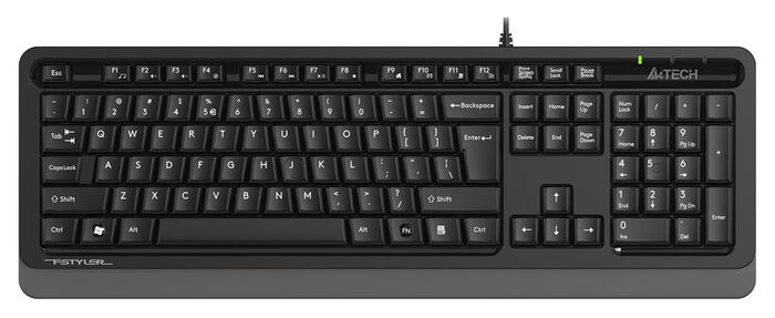 

Клавиатура A4Tech Fstyler FKS10 черный/серый USB 1530187, Fstyler FKS10