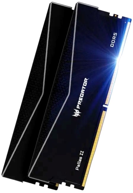 

Модуль памяти DDR5 32GB (2*16GB) Acer BL.9BWWR.434 Predator Pallas II PC5-51200 6400MHz CL32 1.35V black, BL.9BWWR.434