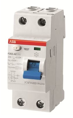 

УЗО ABB F202AC 2CSF202001R2250 2Р 25А 100mA (AC), F202AC