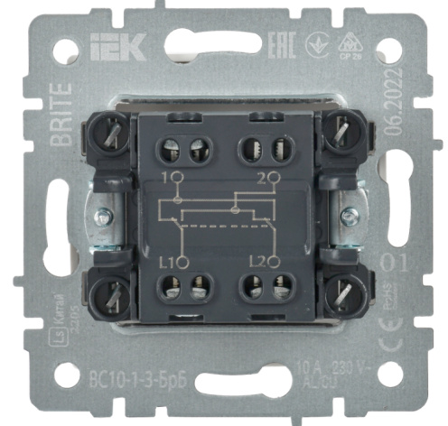 фото Переключатель перекрестный  IEK BR-V13-0-10-K01 в Красноярске
