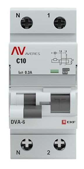 фото Автомат дифференциальный EKF rcbo6-1pn-10C-300-a-av в Красноярске