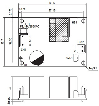 фото Преобразователь AC-DC сетевой Mean Well EPS-15-24 в Уфе