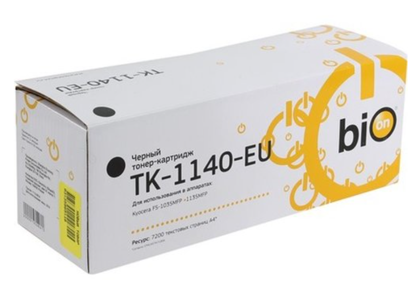 

Картридж BION BCR-TK-1140-EU для Kyocera-Mita FS-1035MFP/DP/1135MFP (7200 стр.), BCR-TK-1140-EU