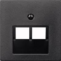 Изображение товара Накладка Schneider Electric MTN298014 серия Merten вертикальная 2 поста для электросистем