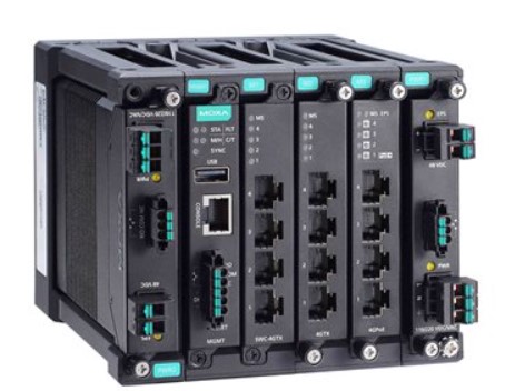 

Коммутатор управляемый MOXA MDS-G4012-L3 3 уровня, 4 встроенных порта 10/100/1000 BaseT(X) Ethernet, 2 слота для модулей GE/FE, 2 слота для модулей пи, MDS-G4012-L3