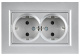 фото Розетка двухместная с заземлением  IEK BR-R27-16-K47-F в Санкт-Петербургe