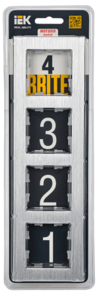 фото Рамка четверная  IEK BR-M42-M-K47 в Омске