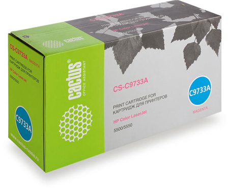 

Картридж Cactus CS-C9733A для принтеров HP Color LaserJet 5500/5550, пурпурный, 13000 стр., CS-C9733A