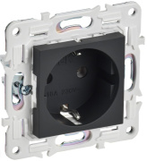 фото Розетка с заземлением IEK SK-R11-16-K53
