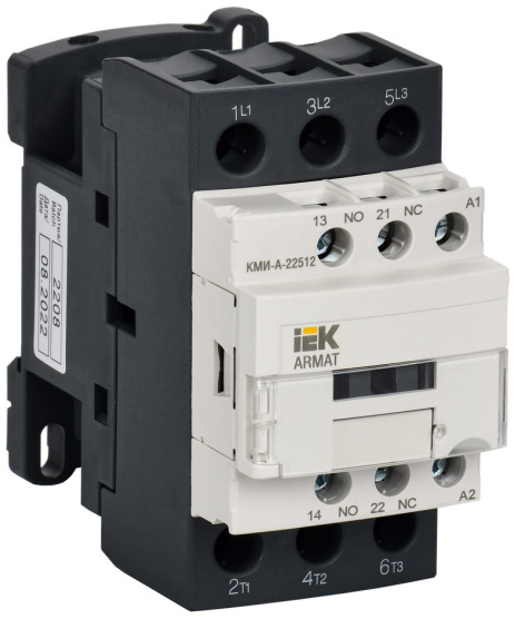 Изображение товара Контактор IEK AR-ACC-21-025-024-11 электромагнитный 3фазы управление 24 В