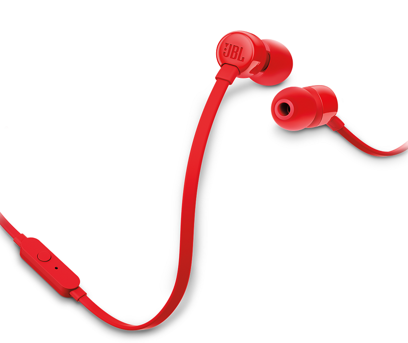 

Наушники JBL T110 красные, T110
