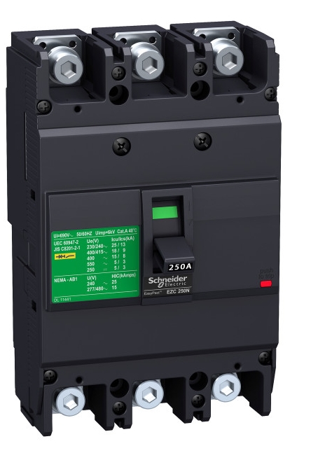

Автоматический выключатель Schneider Electric EZC250N3125 3P/3T 125A 25кA/400В, EZC250N3125