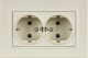 фото Розетка двухместная с заземлением  IEK BR-R27-16-K10-F в Санкт-Петербургe