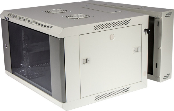 фото Шкаф настенный 19", 6U TWT TWT-CBW3G-6U-6x6-GY в Уфе