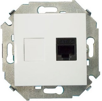 Изображение товара Розетка Simon 1591551-030 Внутренняя установка 1 разъем Россия