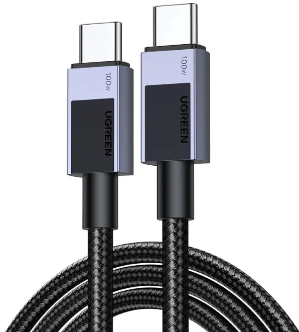 

Кабель UGREEN L512 45063_ Type C 2.0 Male To Type C 2.0 Male 5A Data Cable. Длина: 1м. Цвет: черный, L512