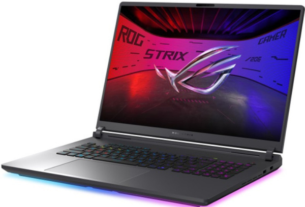 фото Ноутбук ASUS ROG Strix G18 G815JMR-TT241 18" (Intel Core i9, 16Гб DDR5, SSD 512 Гб, GeForce RTX 5060, Без ОС) Серый [90NR0LE1-M00BF0]