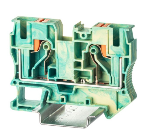 Изображение товара Клемма для заземления DKC VPR-4-MT с Push-in зажимом на DIN-рейку