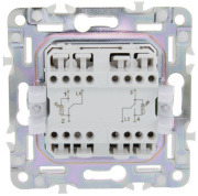 фото Переключатель двухклавишный IEK SK-V22-1-10-K53