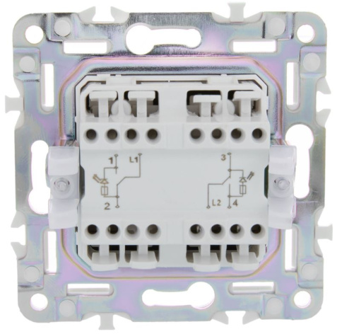 фото Переключатель двухклавишный  IEK SK-V22-1-10-K53 в Самаре